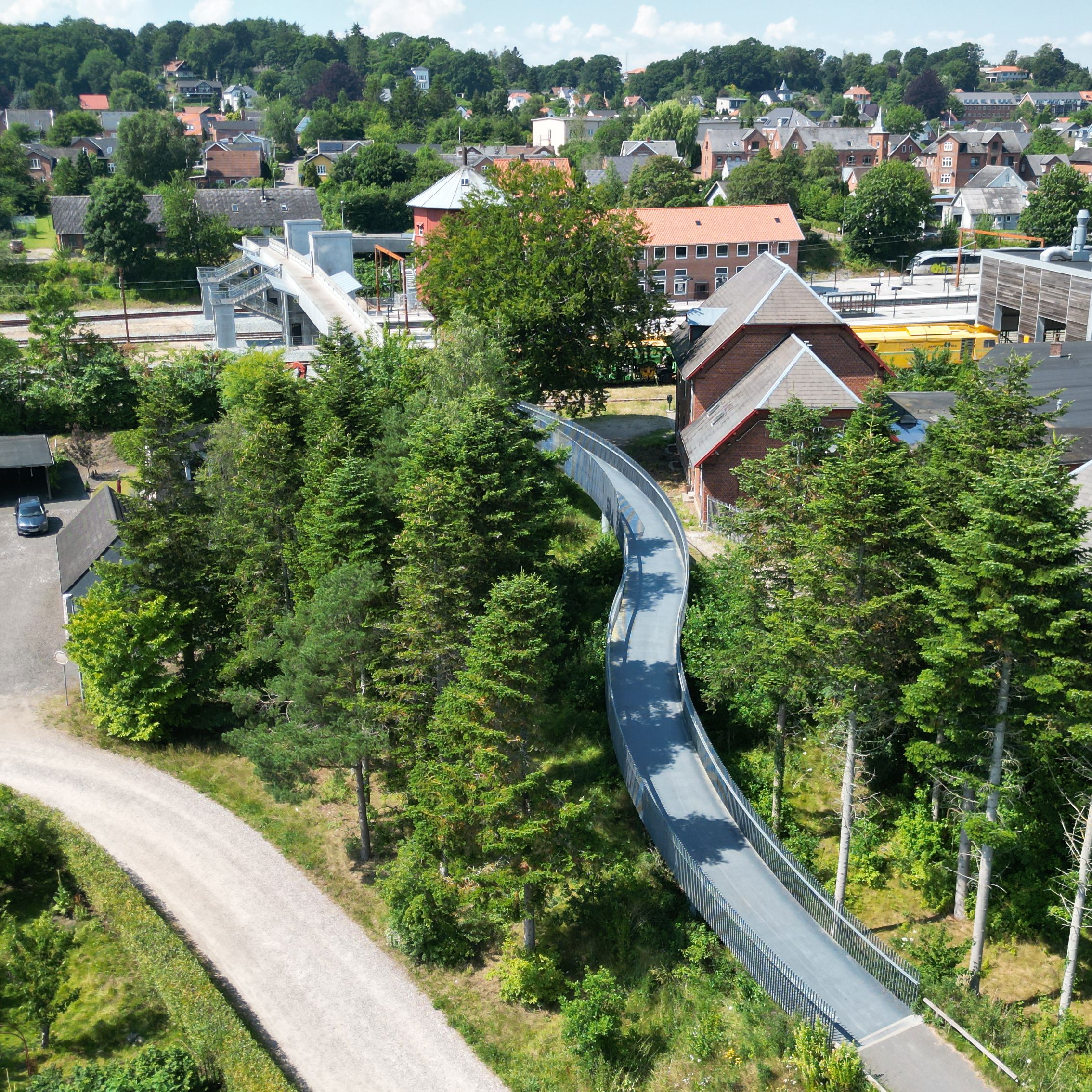 Langå Cykelbro over jernbanen