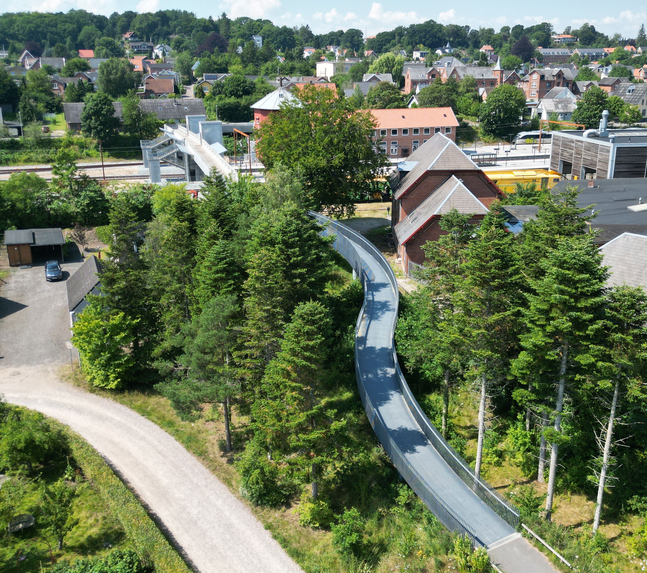 Langå Cykelbro over jernbanen