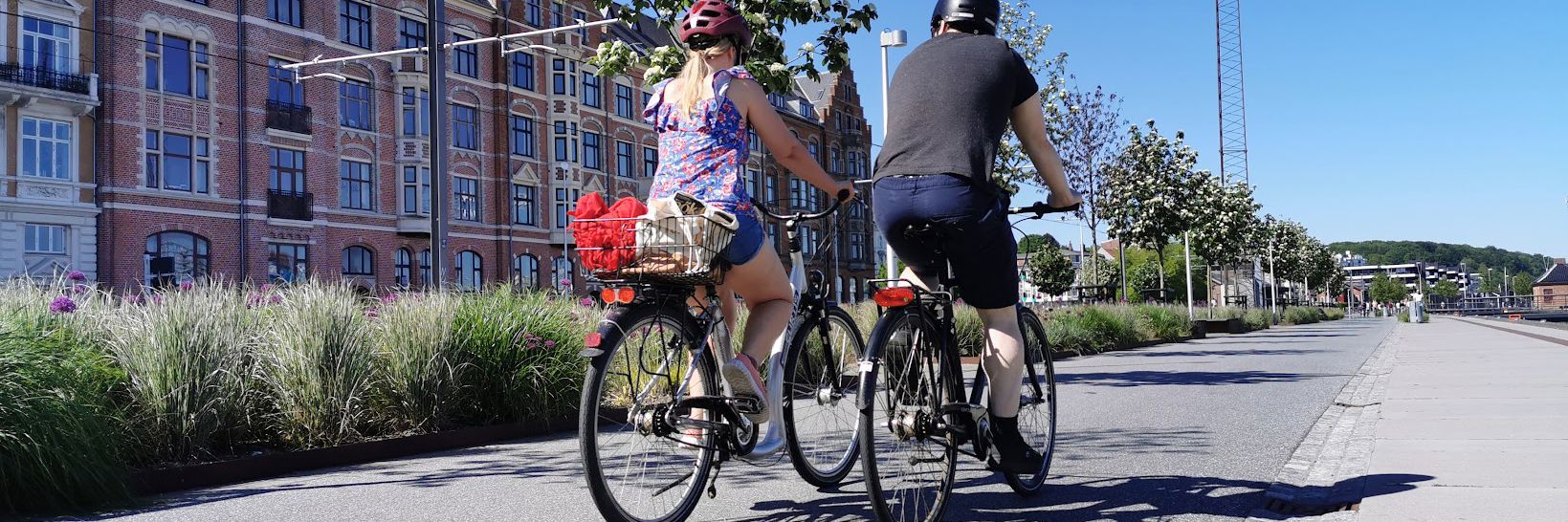 Cyklister på cykelsti